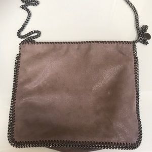 STELLA MCCARTNEY grey over the shoulder purse